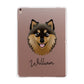 Finnish Lapphund Personalised Apple iPad Rose Gold Case