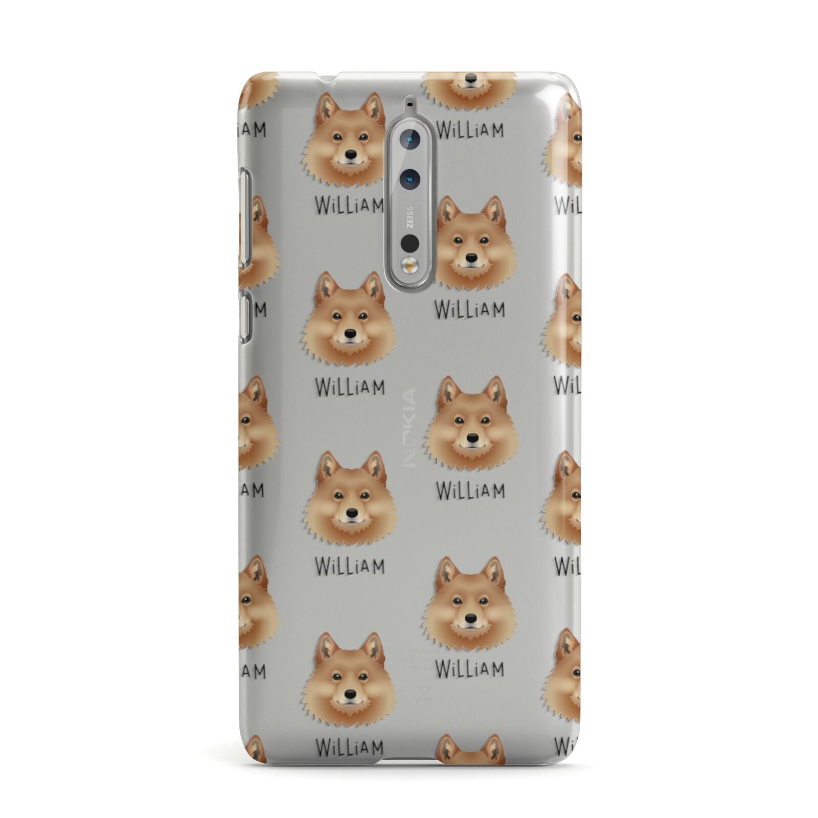 Finnish Spitz Icon with Name Nokia Case