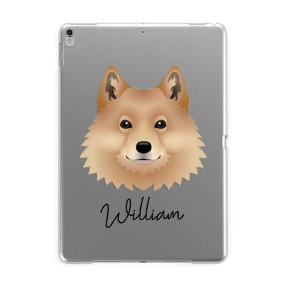 Finnish Spitz Personalised Apple iPad Silver Case