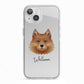 Finnish Spitz Personalised iPhone 13 TPU Impact Case with White Edges