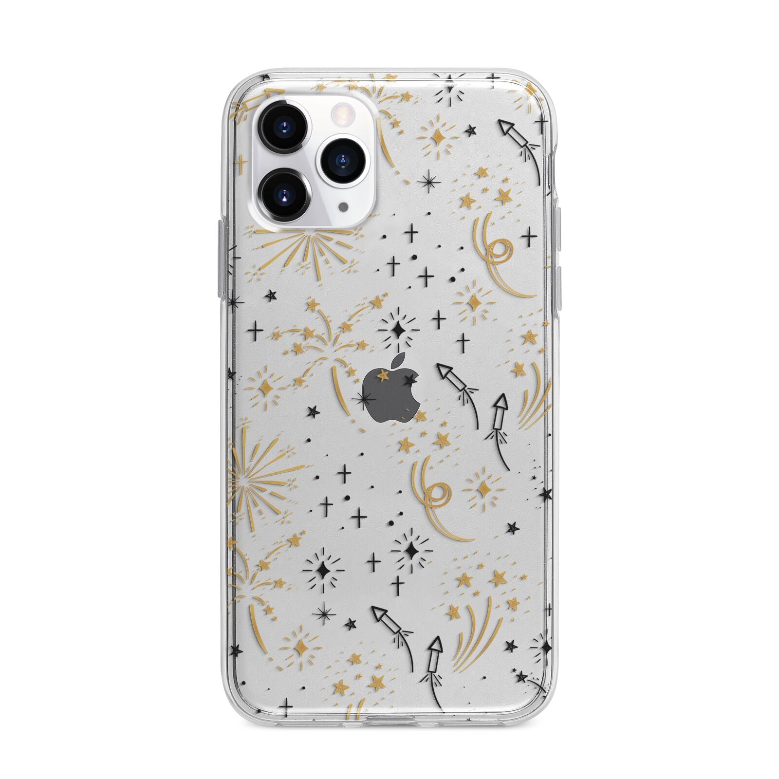 Firework Apple iPhone 11 Pro Max in Silver with Bumper Case