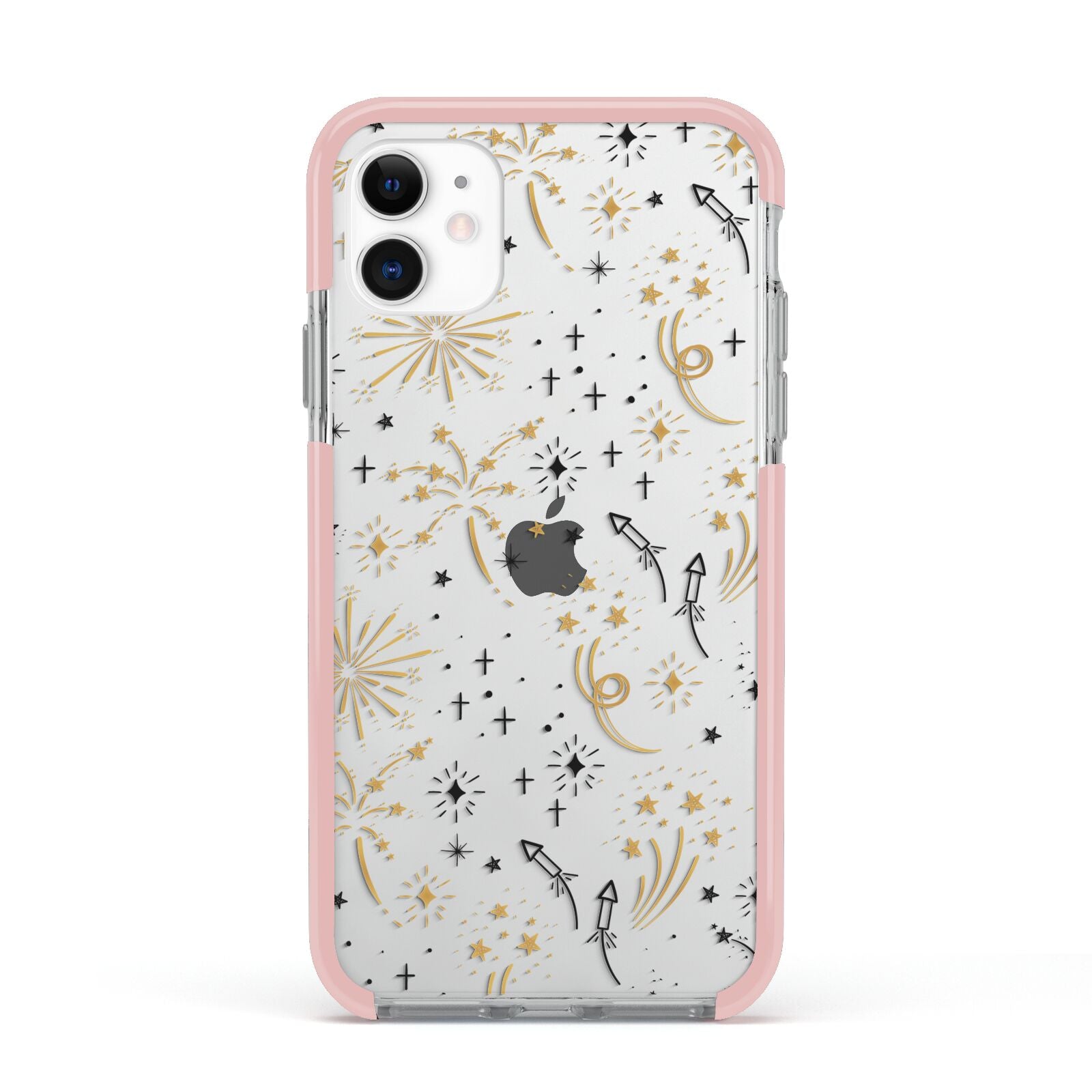 Firework Apple iPhone 11 in White with Pink Impact Case