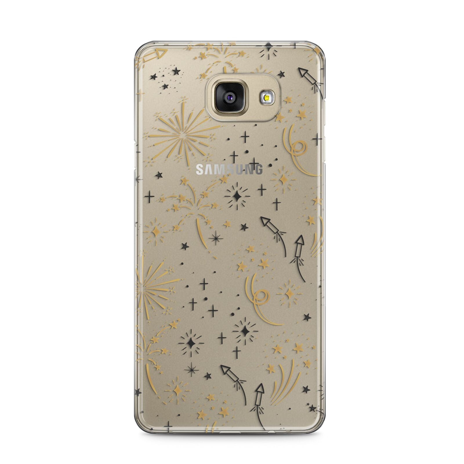 Firework Samsung Galaxy A5 2016 Case on gold phone