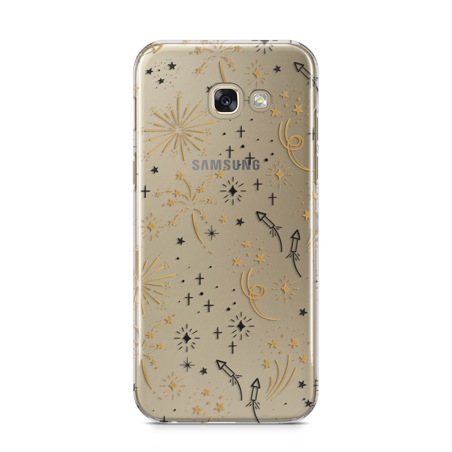 Firework Samsung Galaxy A5 2017 Case on gold phone