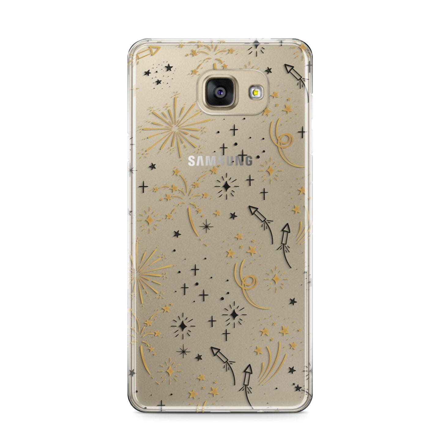 Firework Samsung Galaxy A9 2016 Case on gold phone