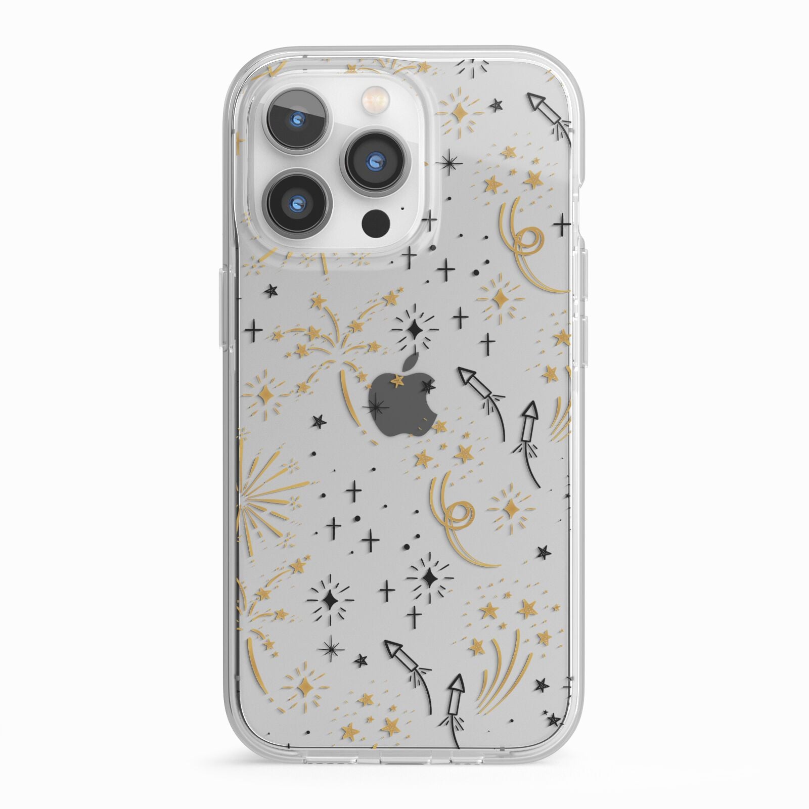 Firework iPhone 13 Pro TPU Impact Case with White Edges