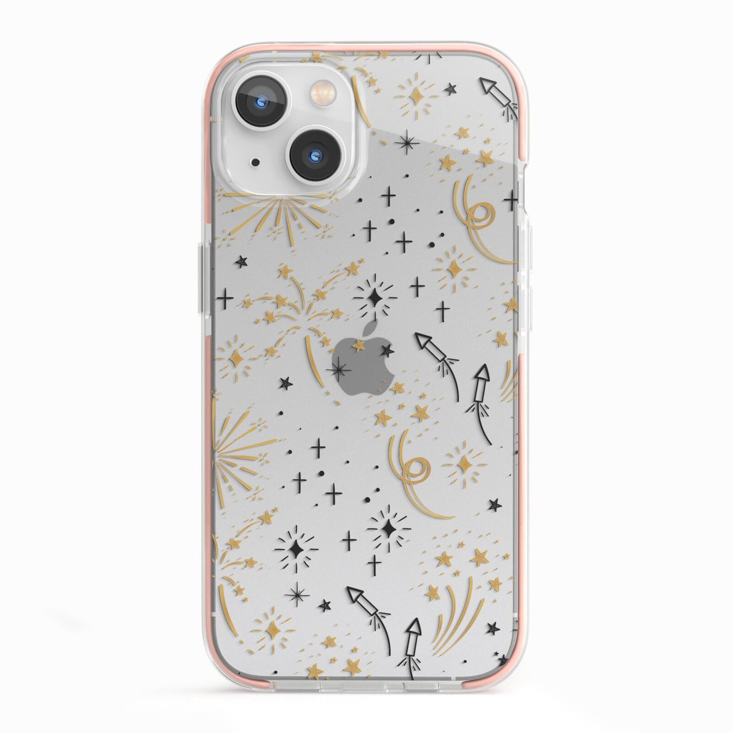 Firework iPhone 13 TPU Impact Case with Pink Edges