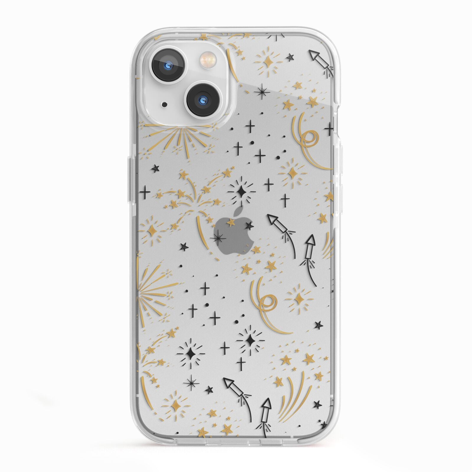 Firework iPhone 13 TPU Impact Case with White Edges