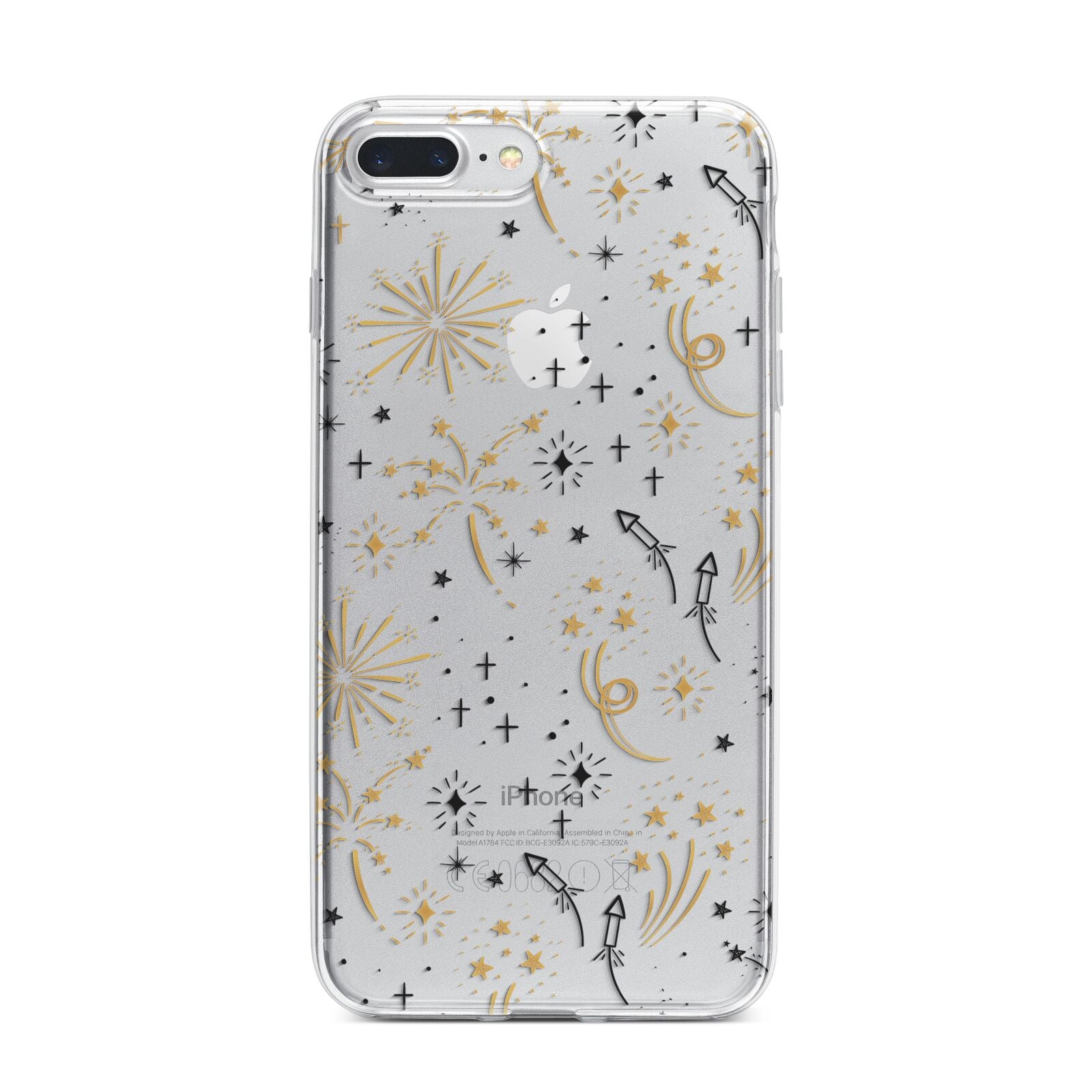 Firework iPhone 7 Plus Bumper Case on Silver iPhone