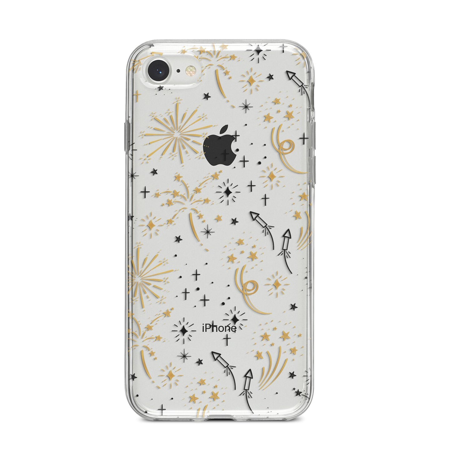 Firework iPhone 8 Bumper Case on Silver iPhone