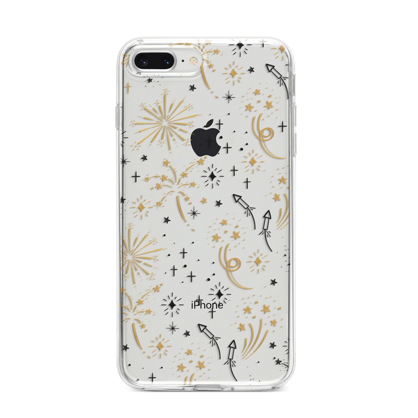 Firework iPhone 8 Plus Bumper Case on Silver iPhone