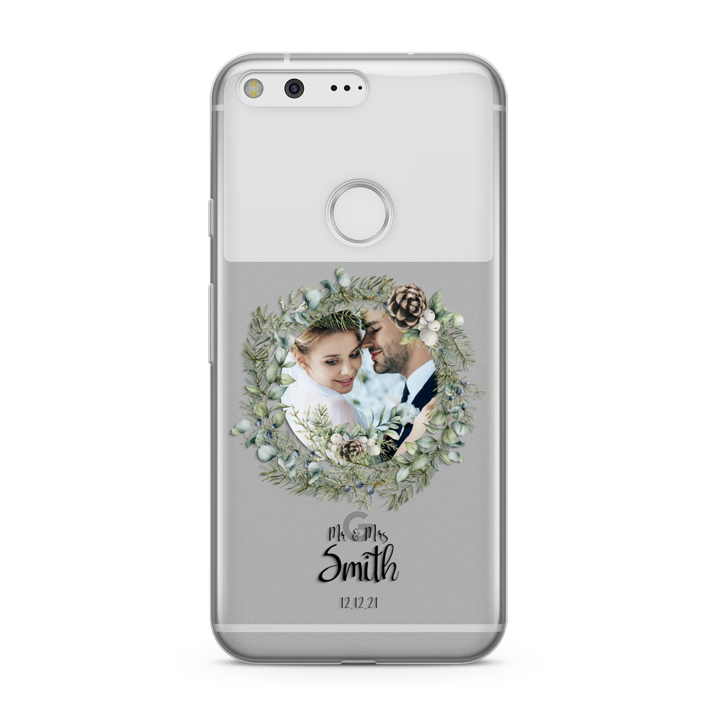 First Christmas Married Photo Google Pixel Case