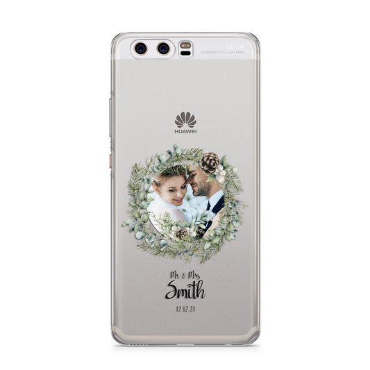 First Christmas Married Photo Huawei P10 Phone Case