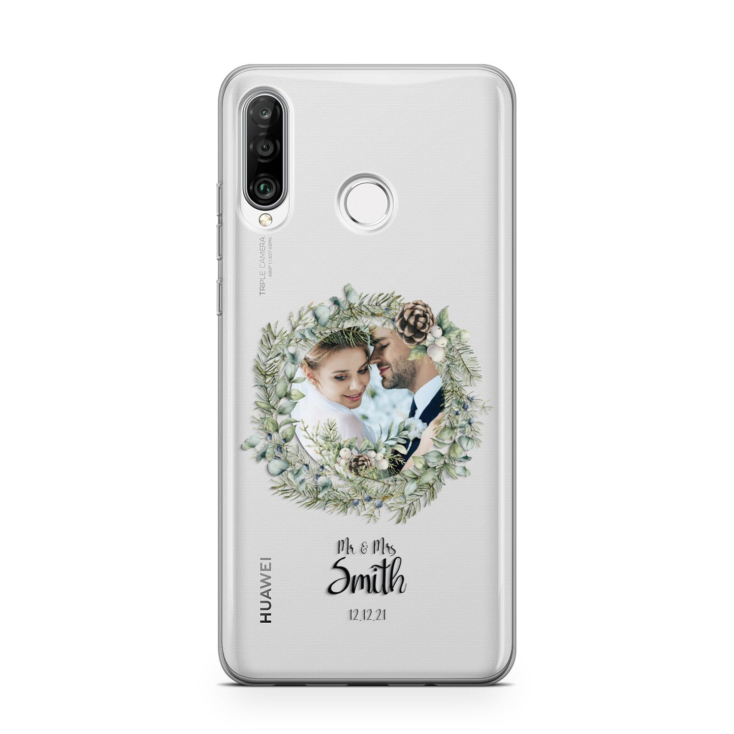 First Christmas Married Photo Huawei P30 Lite Phone Case