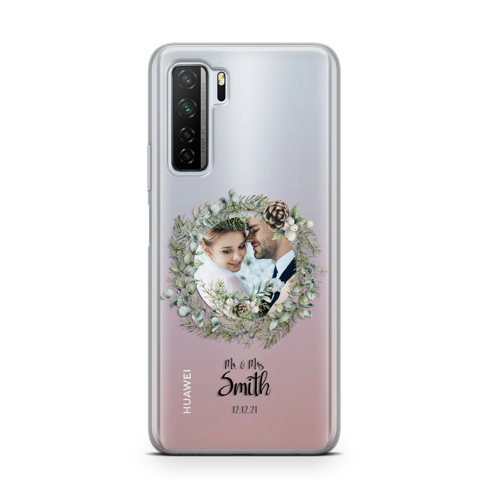 First Christmas Married Photo Huawei P40 Lite 5G Phone Case