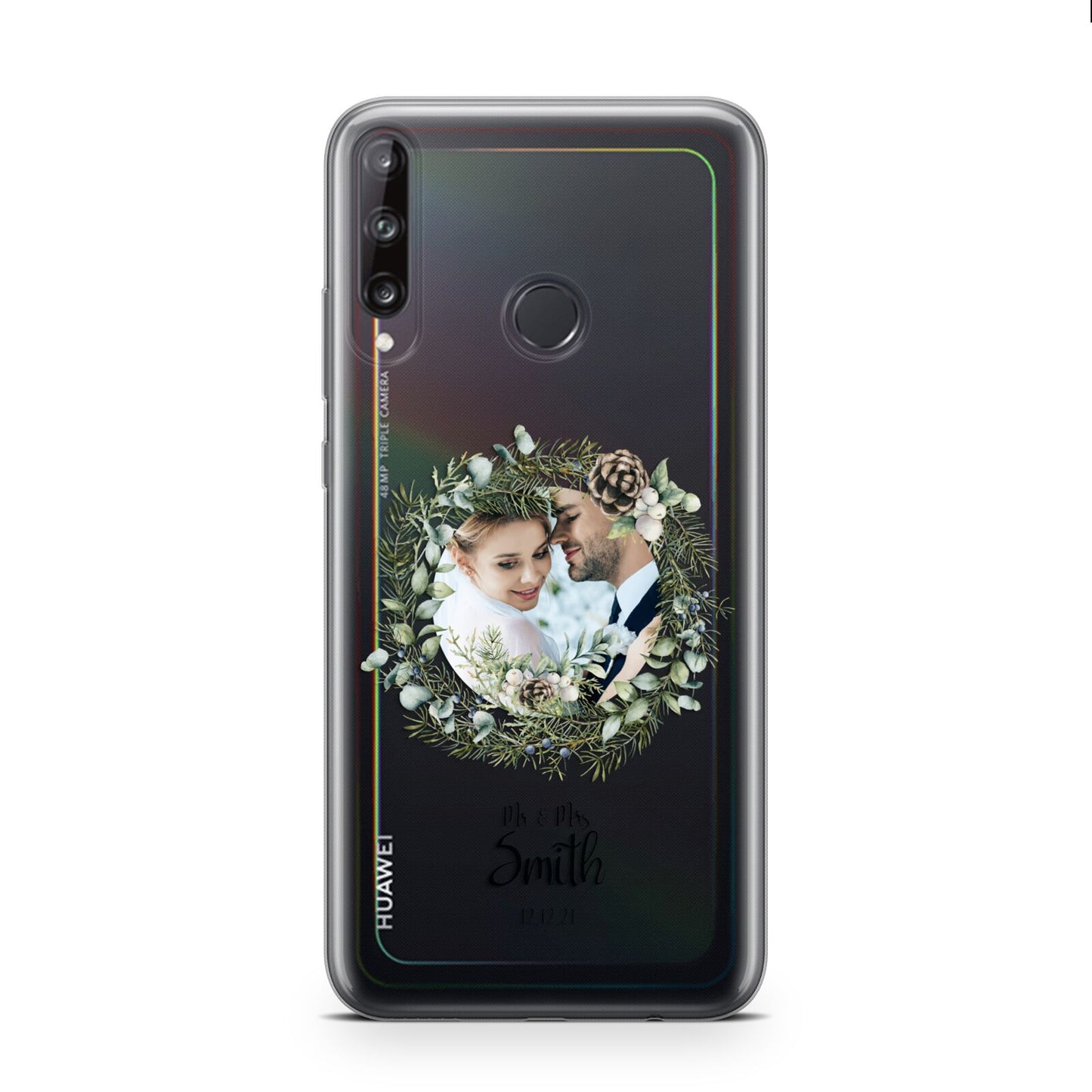 First Christmas Married Photo Huawei P40 Lite E Phone Case