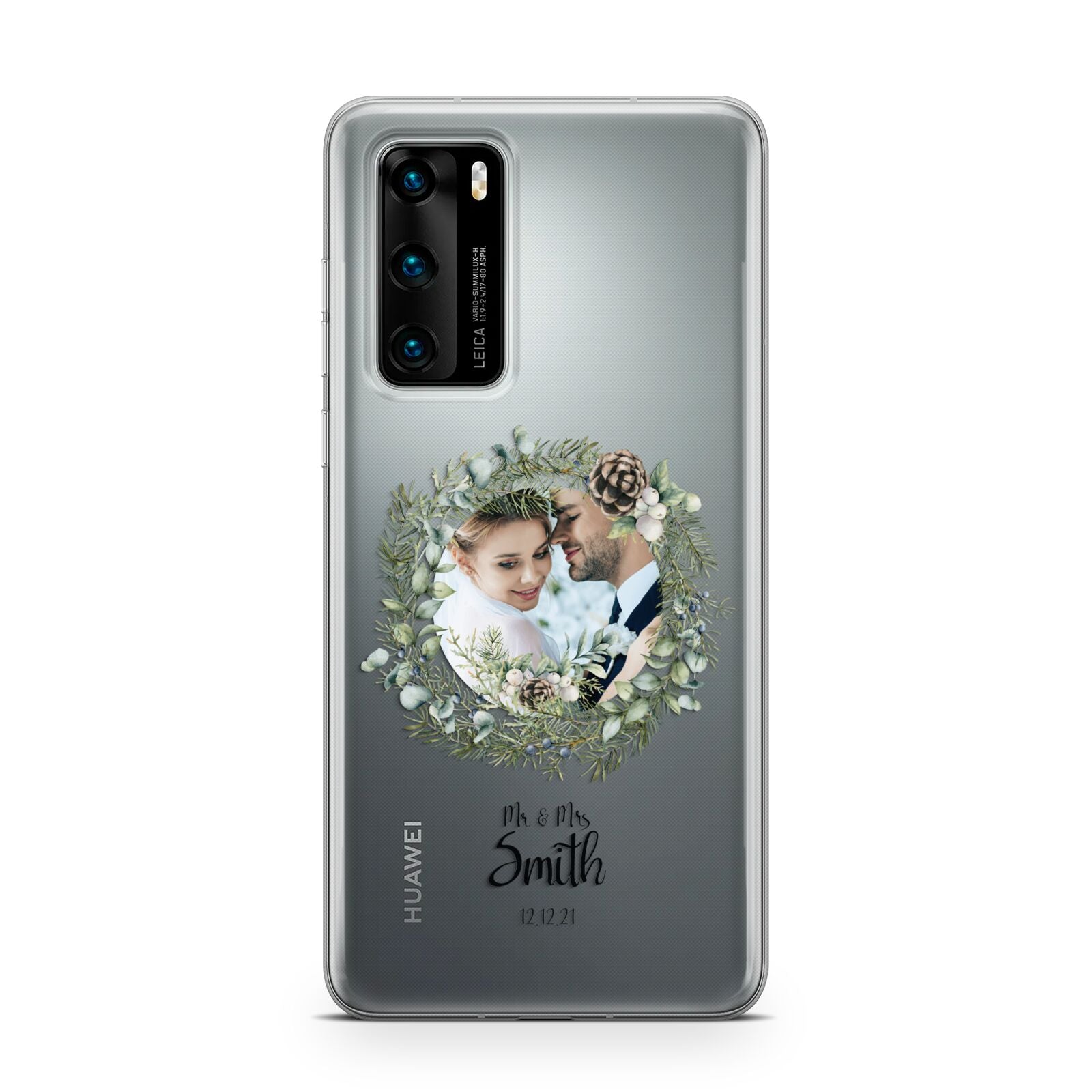 First Christmas Married Photo Huawei P40 Phone Case