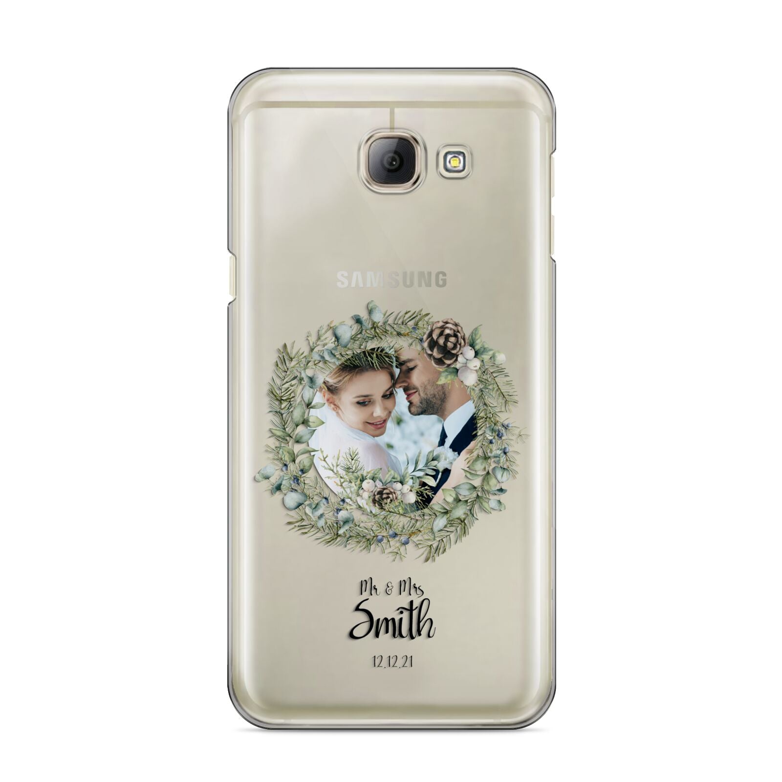 First Christmas Married Photo Samsung Galaxy A8 2016 Case