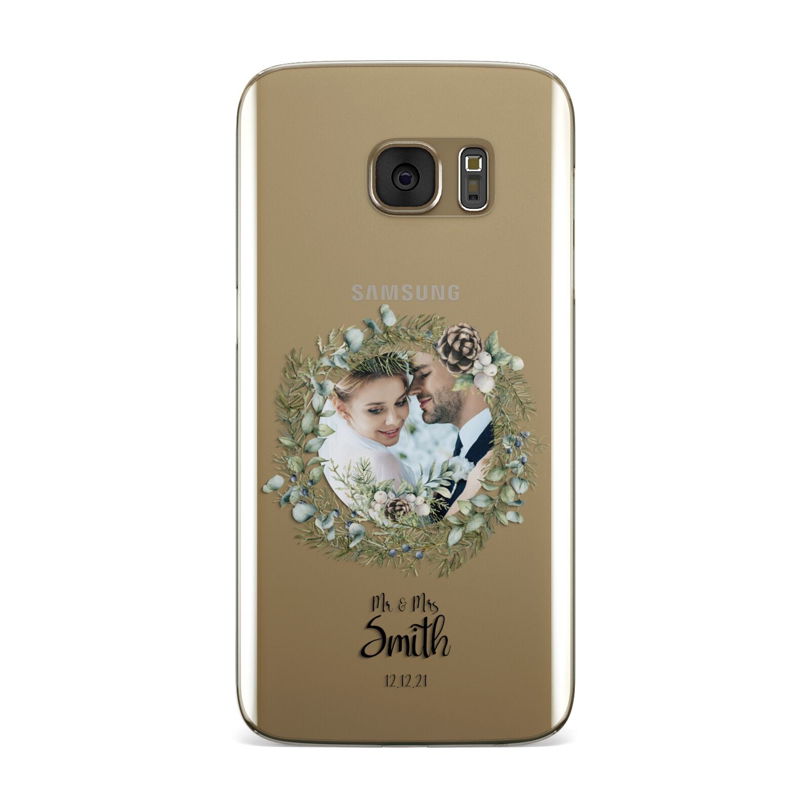 First Christmas Married Photo Samsung Galaxy Case