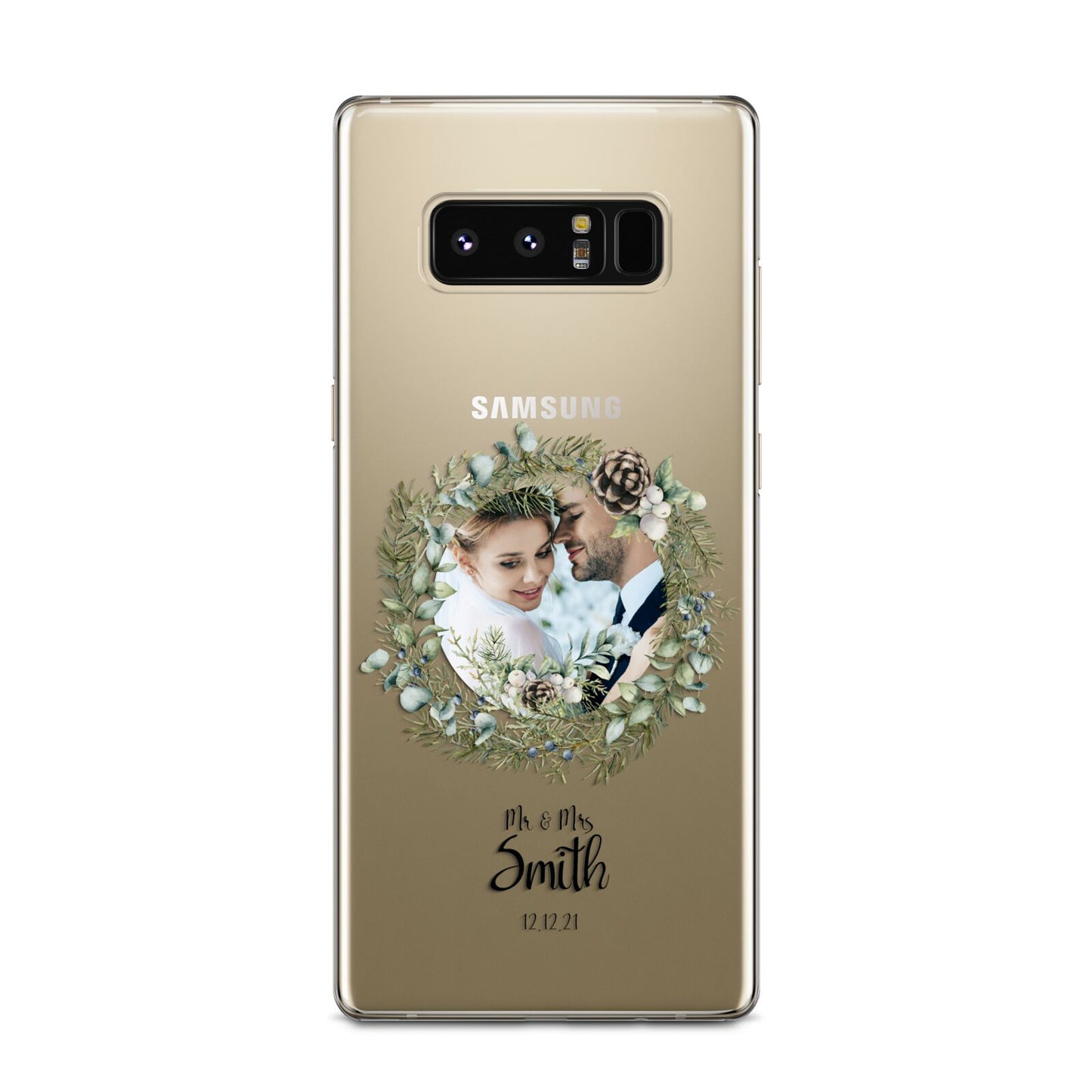 First Christmas Married Photo Samsung Galaxy Note 8 Case