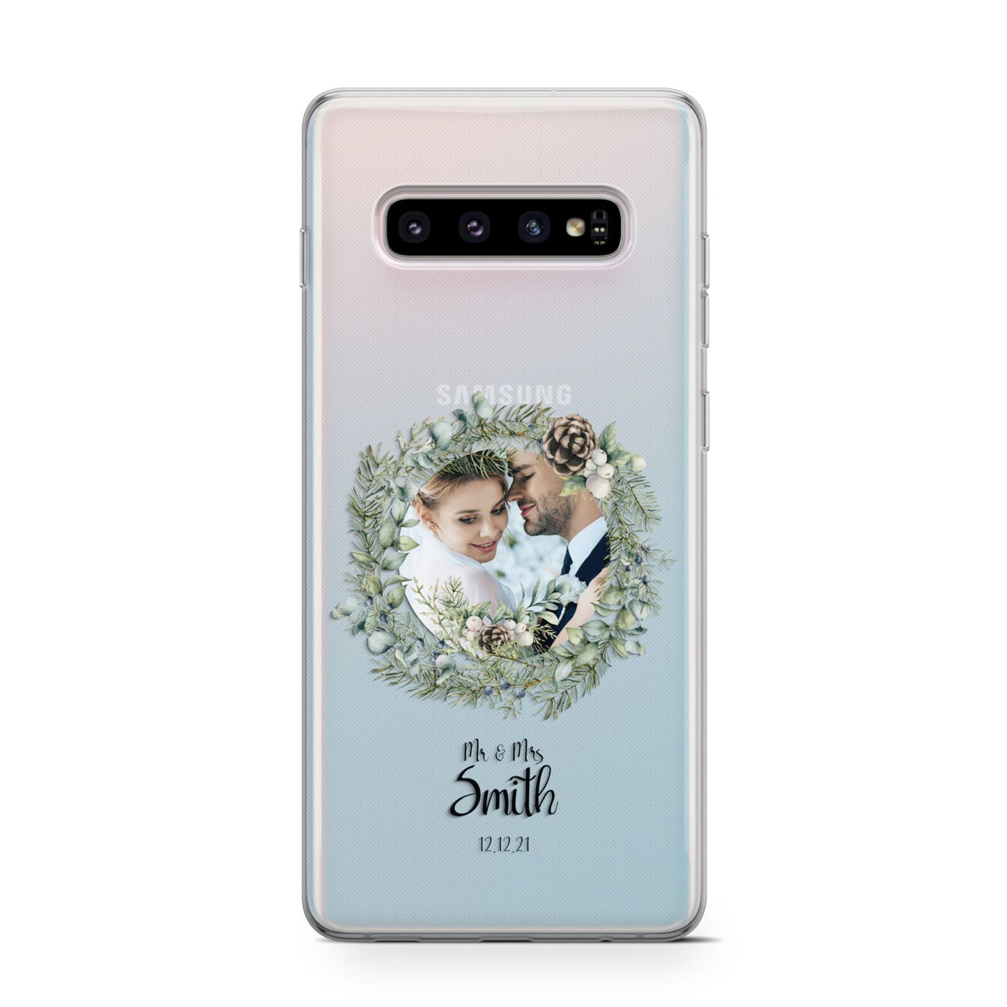 First Christmas Married Photo Samsung Galaxy S10 Case