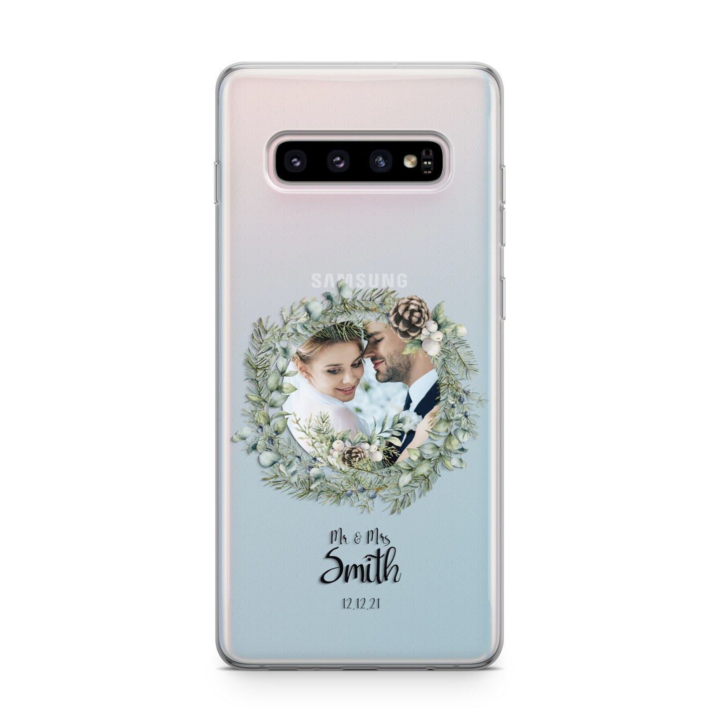 First Christmas Married Photo Samsung Galaxy S10 Plus Case