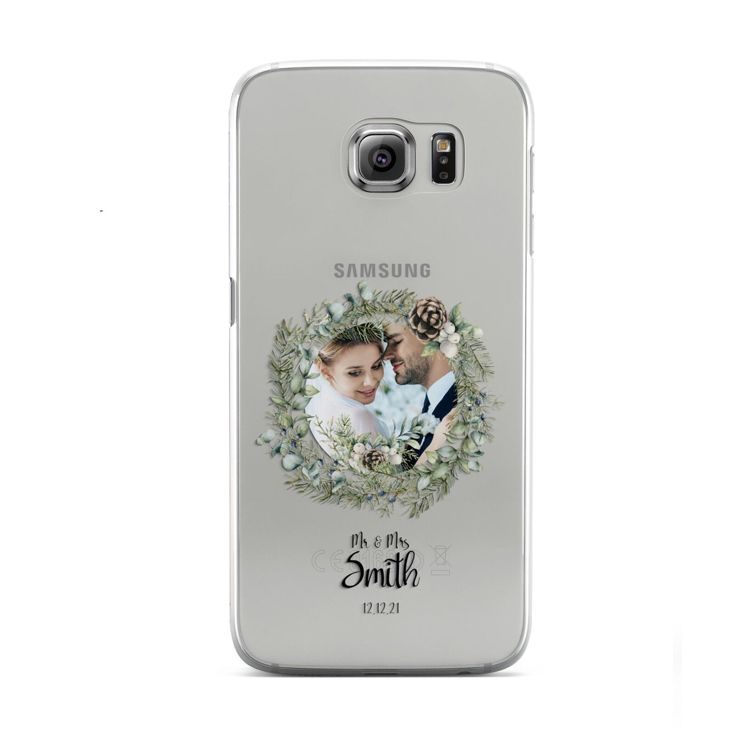 First Christmas Married Photo Samsung Galaxy S6 Case