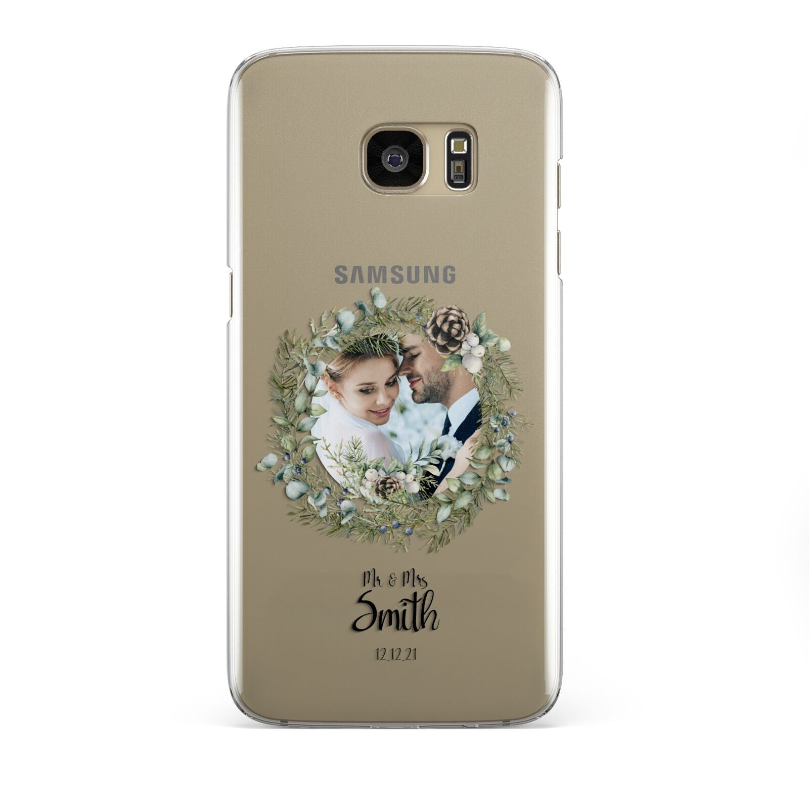 First Christmas Married Photo Samsung Galaxy S7 Edge Case