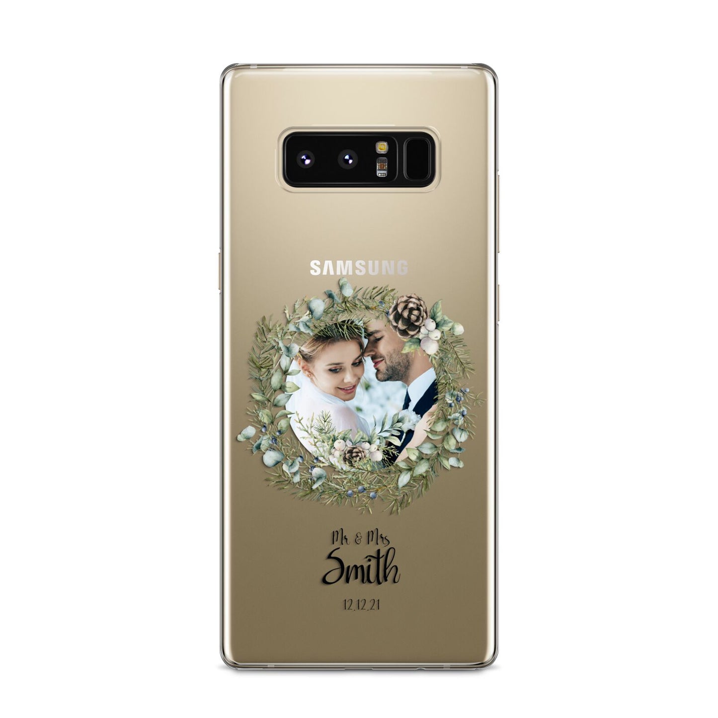 First Christmas Married Photo Samsung Galaxy S8 Case