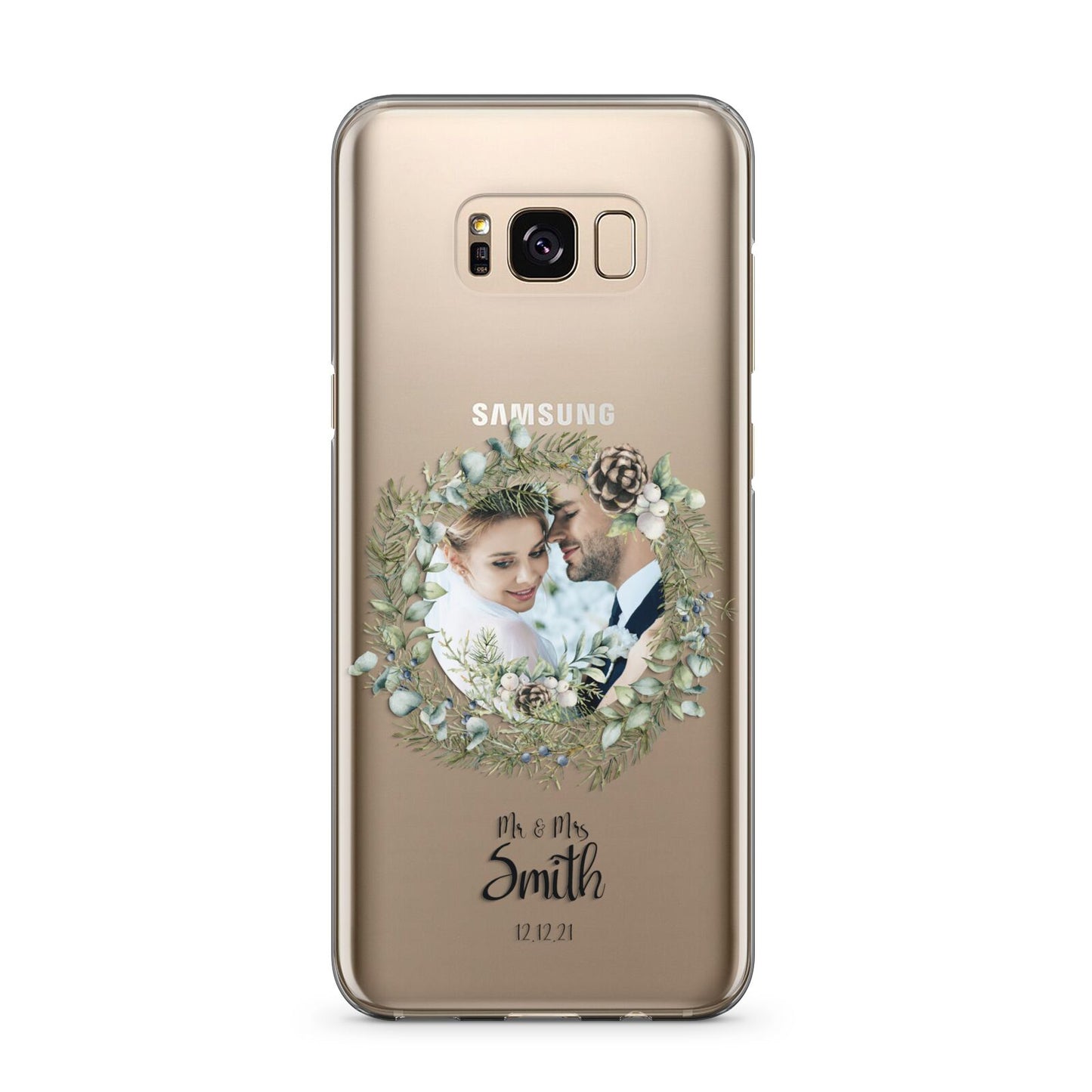 First Christmas Married Photo Samsung Galaxy S8 Plus Case