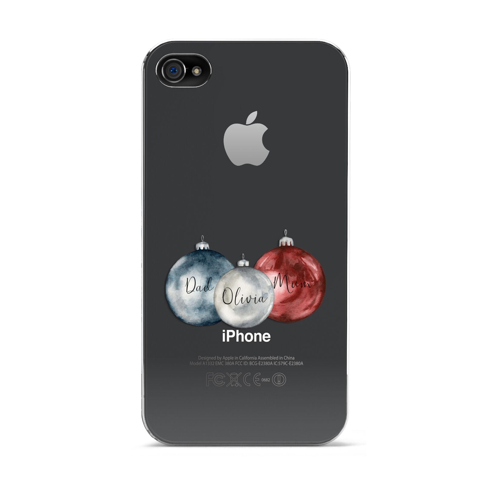 First Christmas Personalised Apple iPhone 4s Case