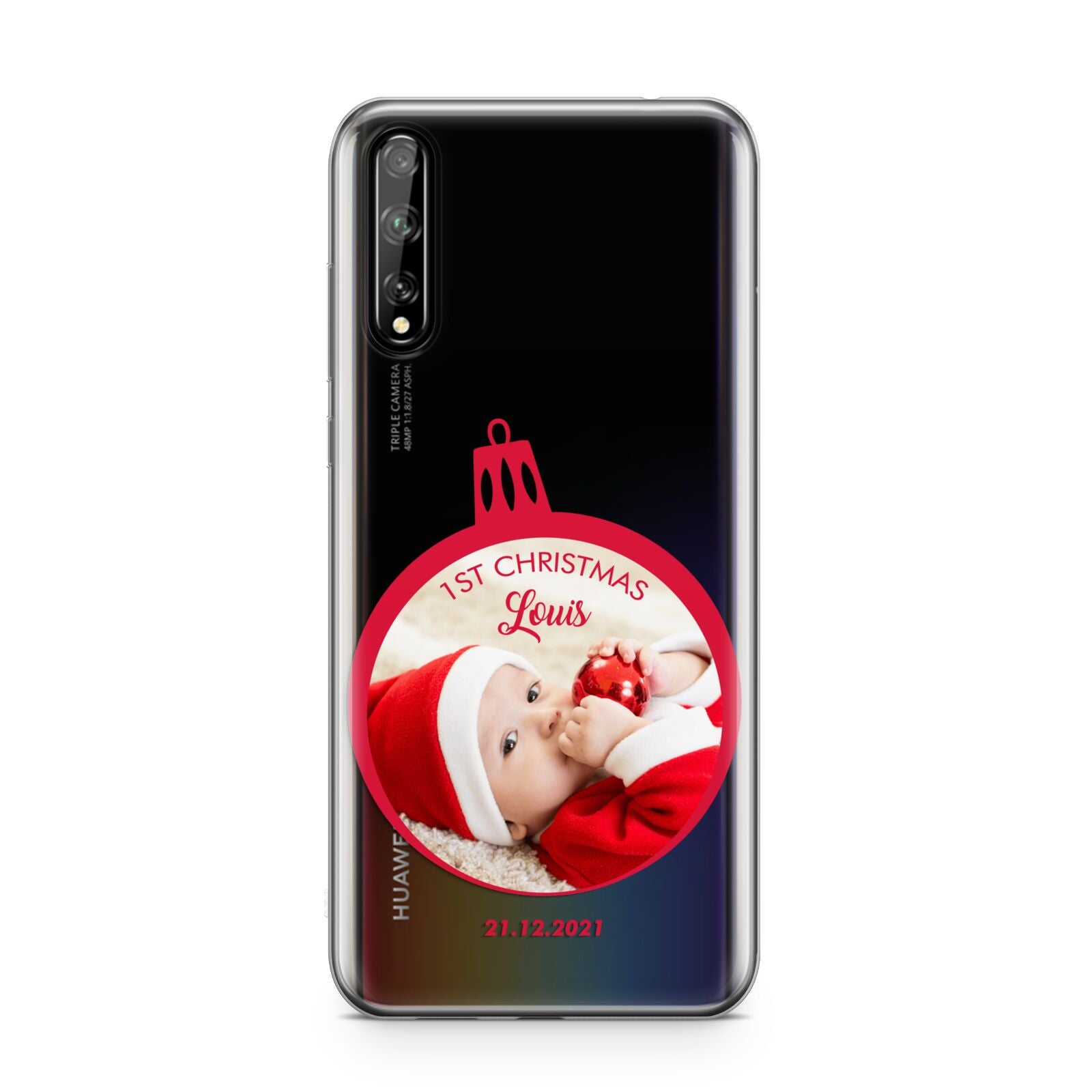 First Christmas Personalised Photo Huawei Enjoy 10s Phone Case