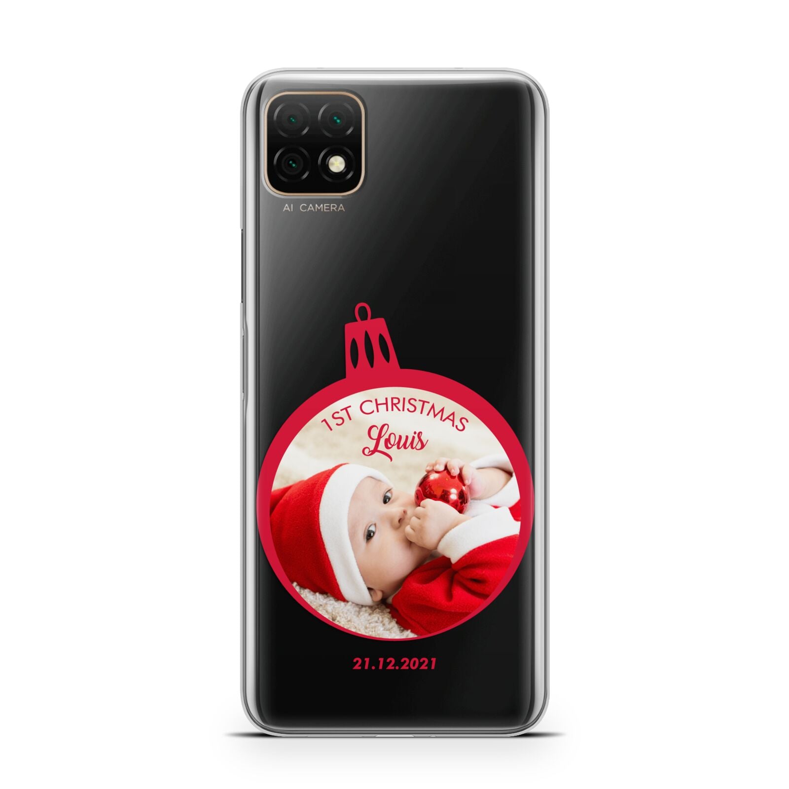 First Christmas Personalised Photo Huawei Enjoy 20 Phone Case