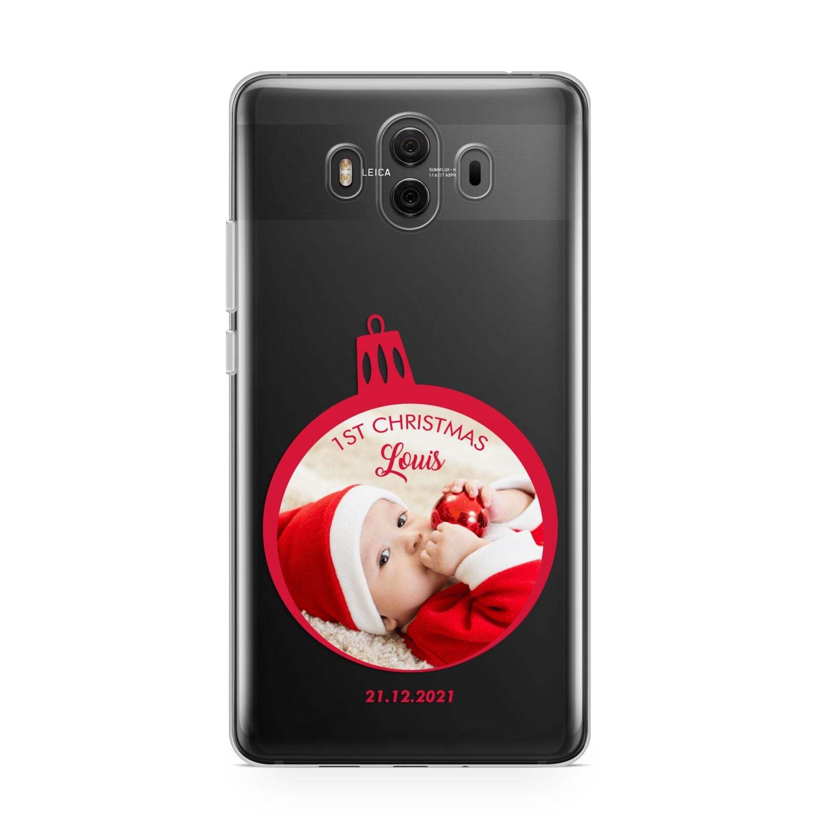 First Christmas Personalised Photo Huawei Mate 10 Protective Phone Case