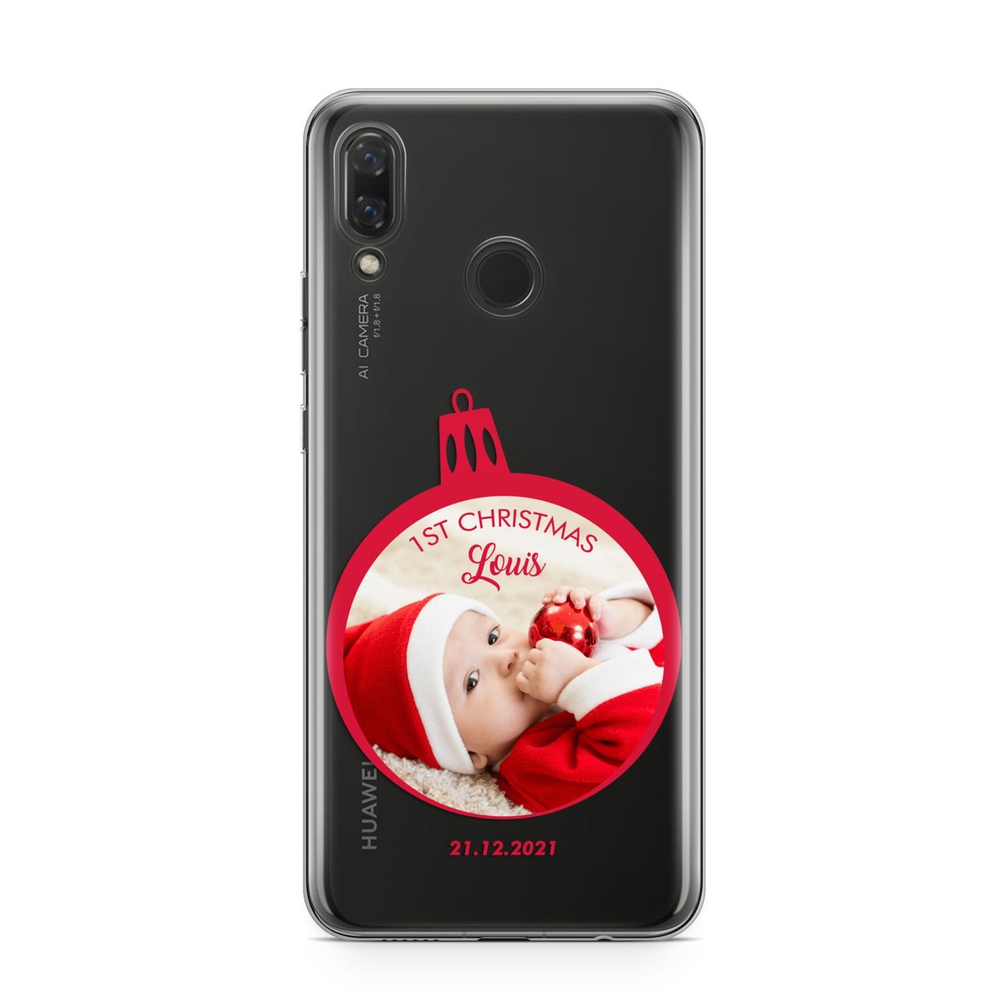 First Christmas Personalised Photo Huawei Nova 3 Phone Case