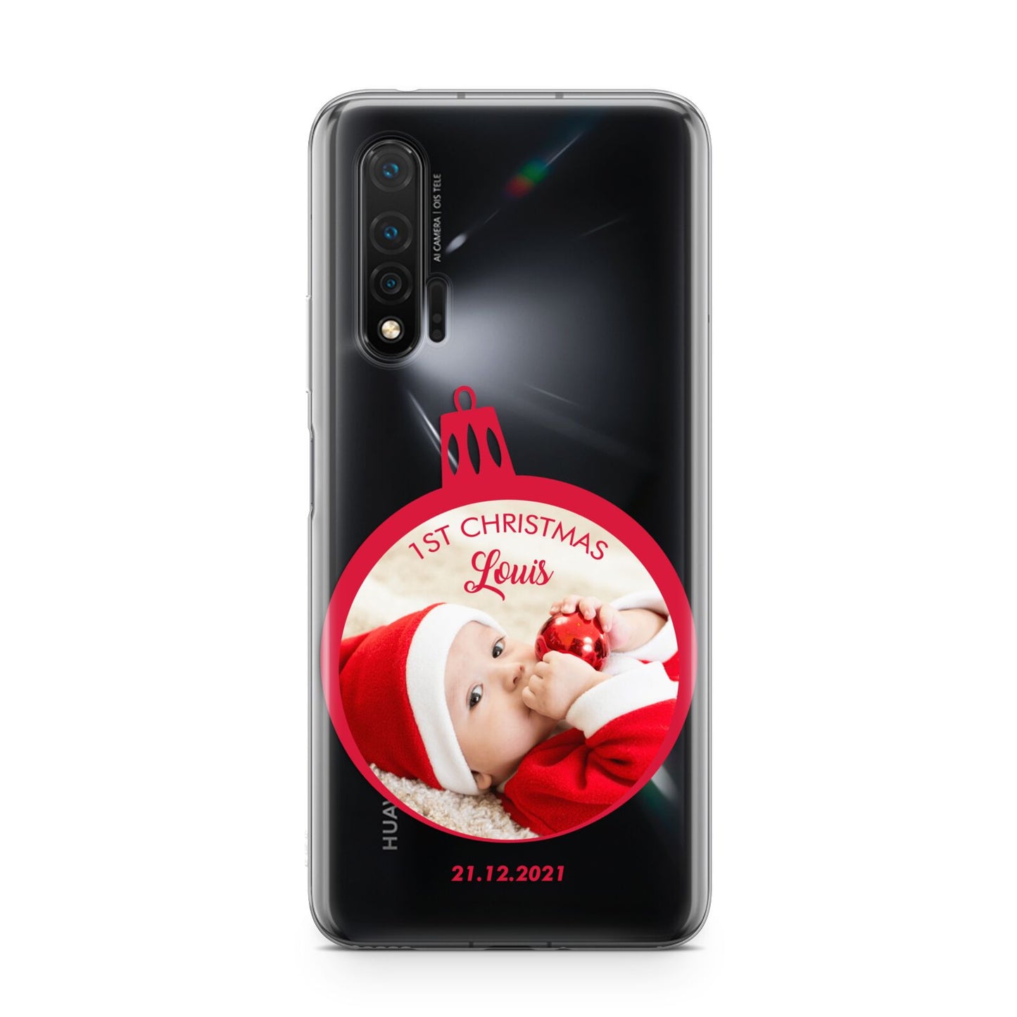 First Christmas Personalised Photo Huawei Nova 6 Phone Case