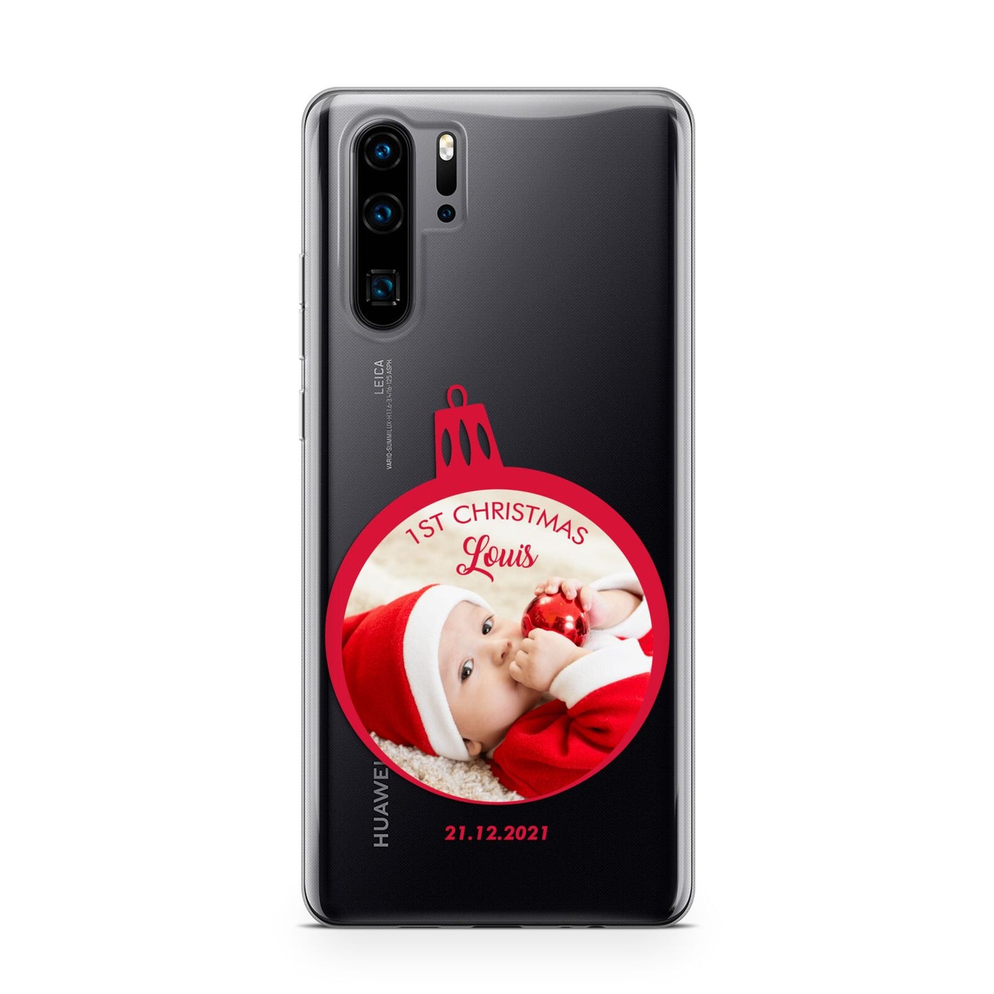 First Christmas Personalised Photo Huawei P30 Pro Phone Case