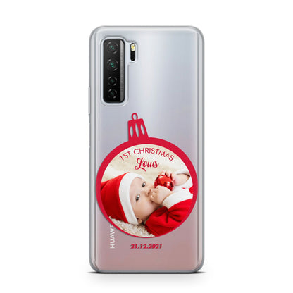 First Christmas Personalised Photo Huawei P40 Lite 5G Phone Case