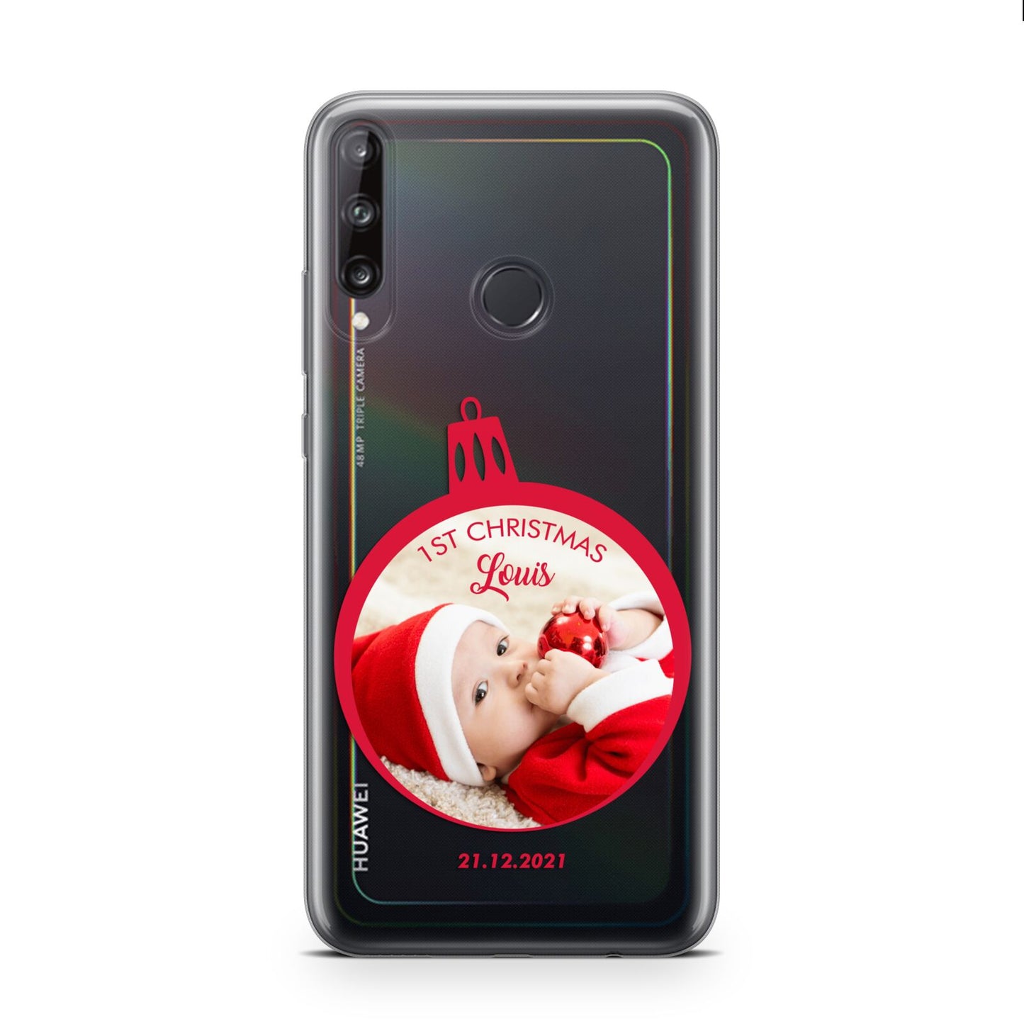 First Christmas Personalised Photo Huawei P40 Lite E Phone Case