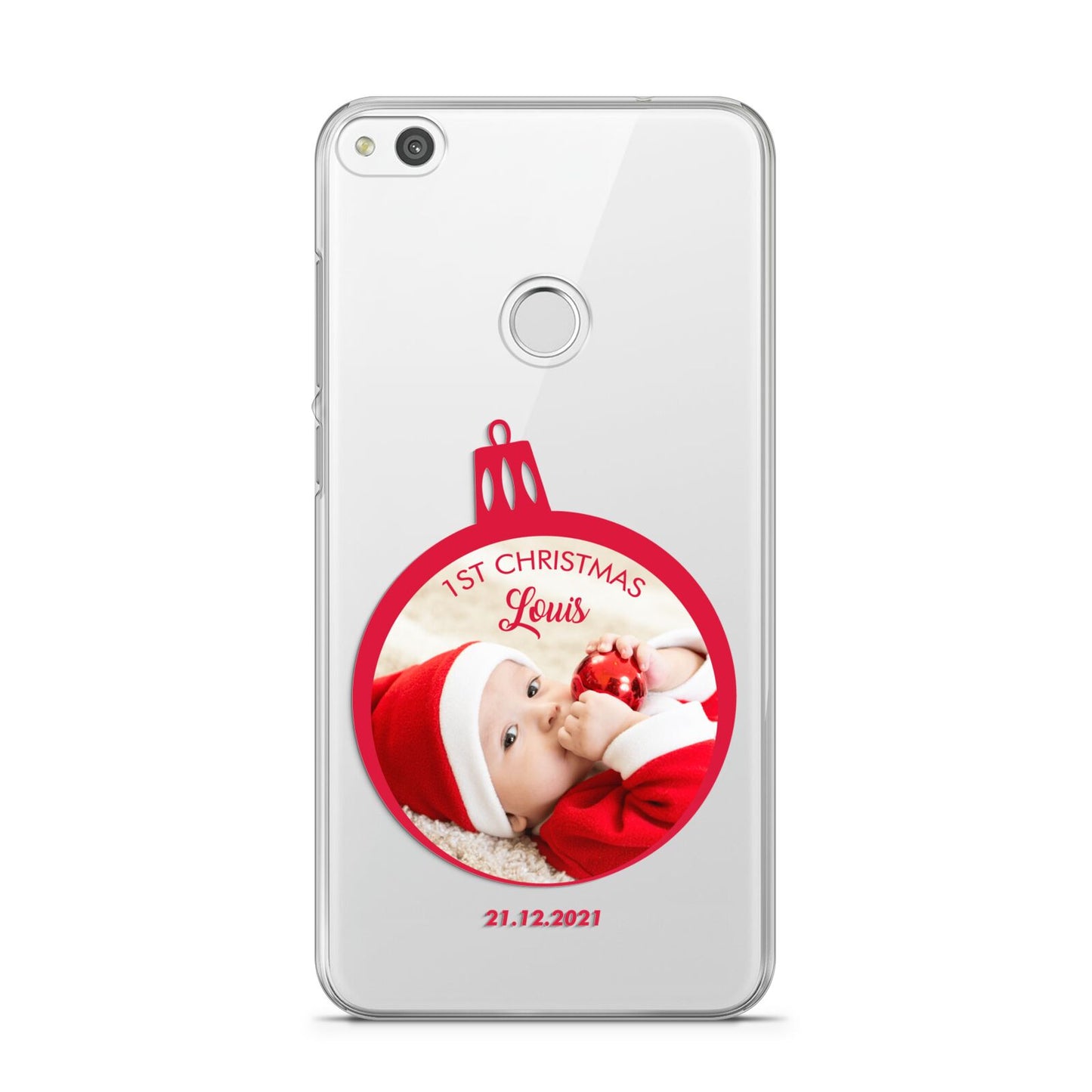 First Christmas Personalised Photo Huawei P8 Lite Case