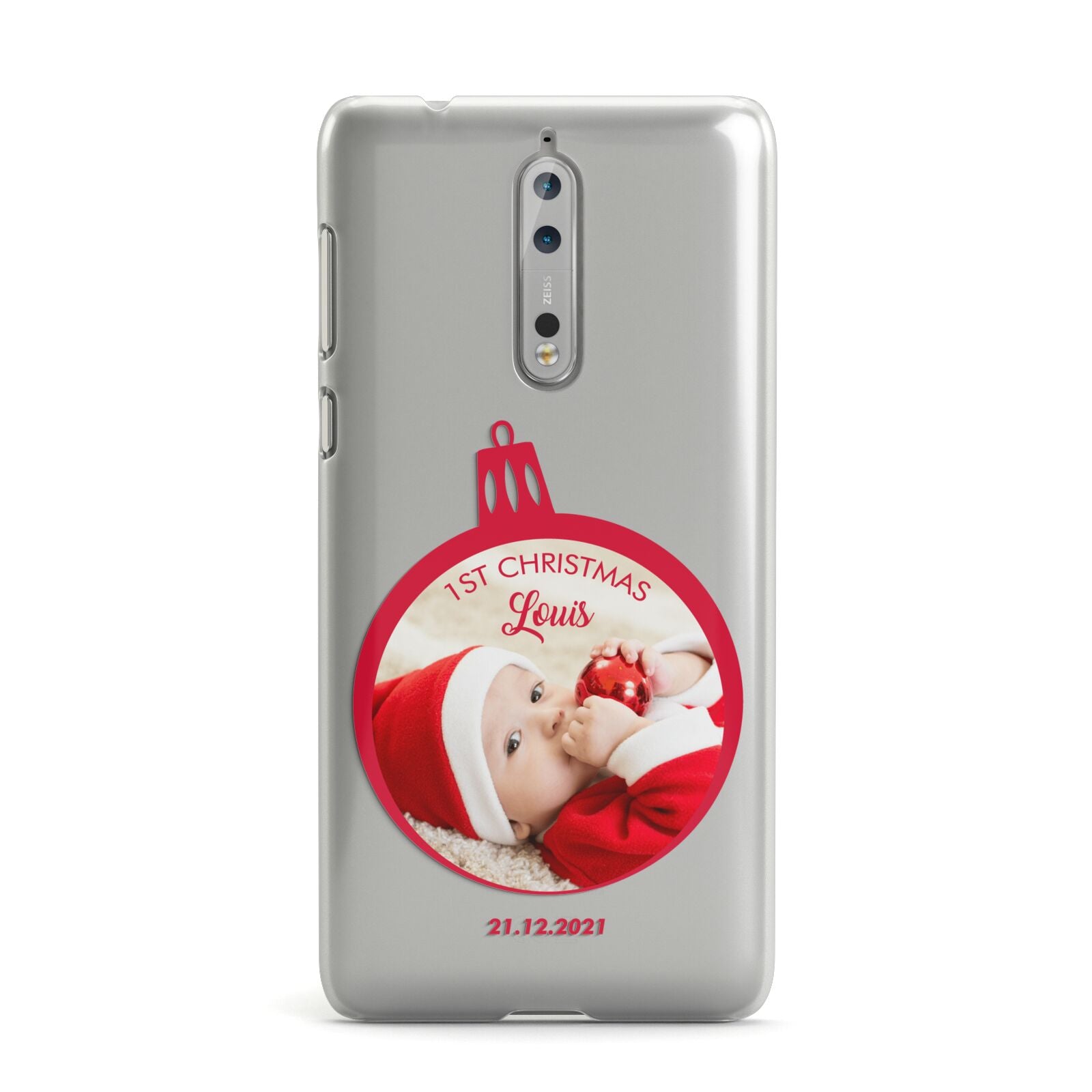 First Christmas Personalised Photo Nokia Case