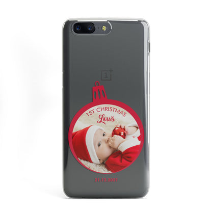 First Christmas Personalised Photo OnePlus Case