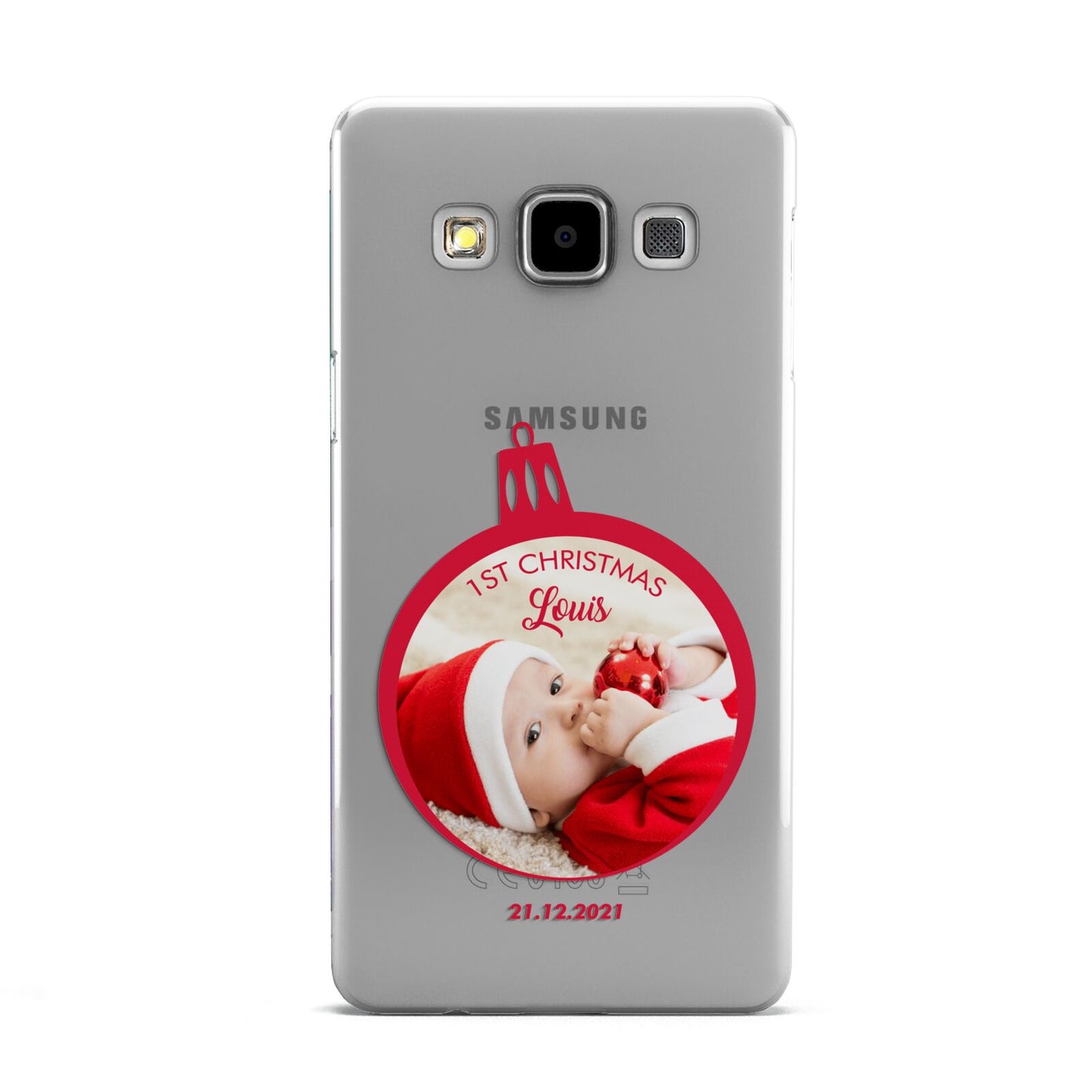 First Christmas Personalised Photo Samsung Galaxy A5 Case