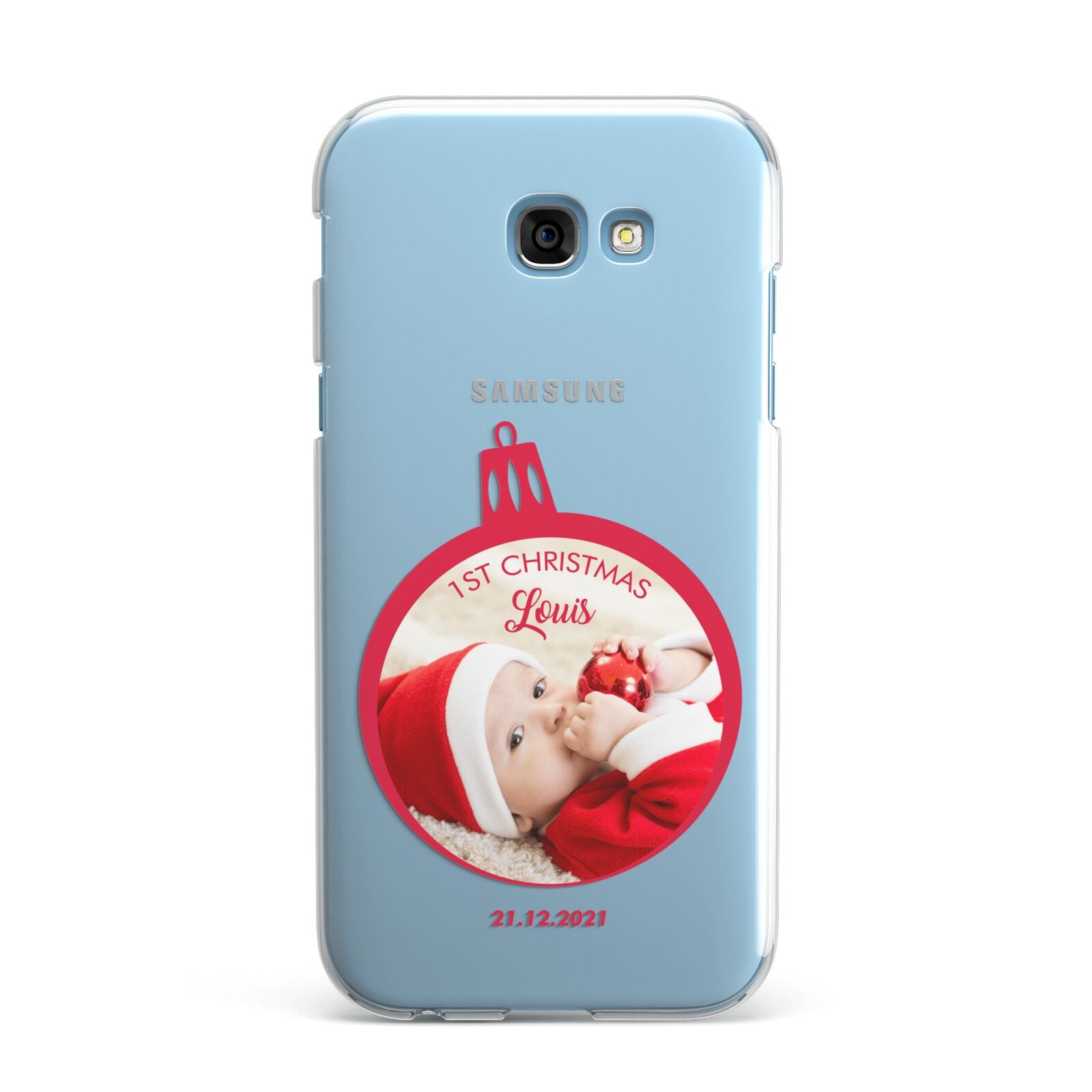 First Christmas Personalised Photo Samsung Galaxy A7 2017 Case