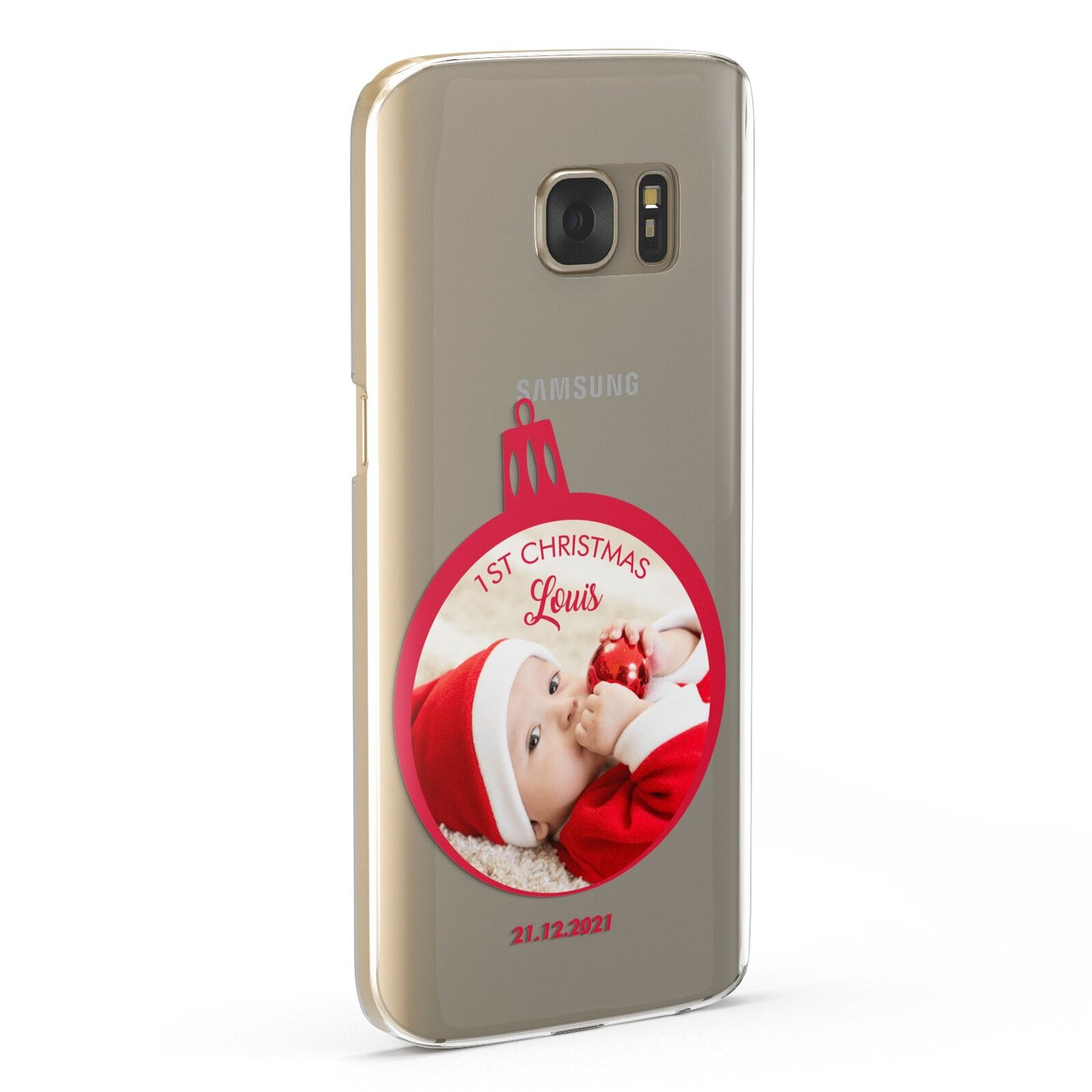 First Christmas Personalised Photo Samsung Galaxy Case Fourty Five Degrees