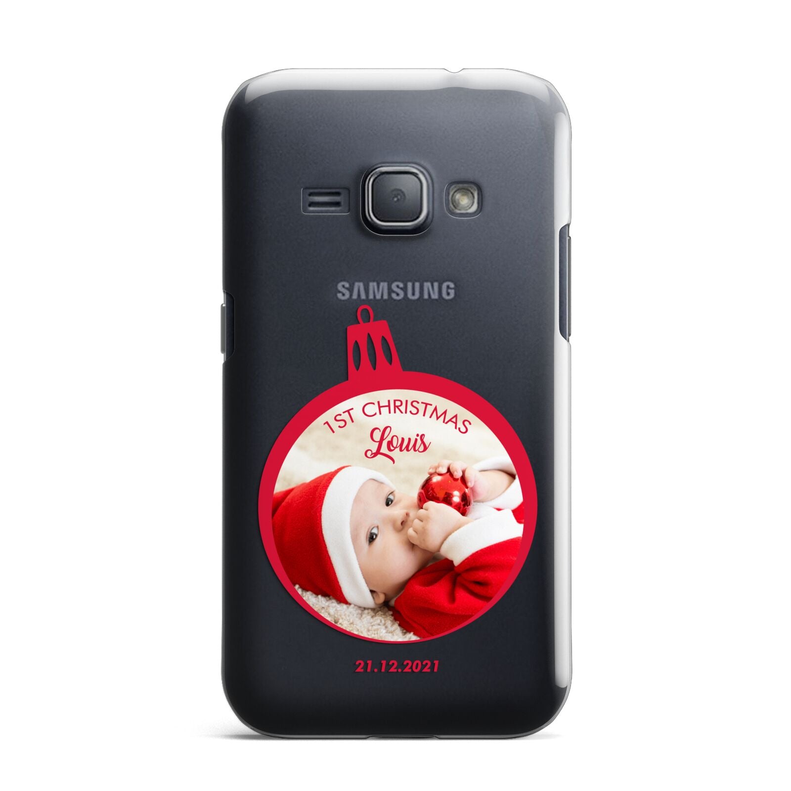 First Christmas Personalised Photo Samsung Galaxy J1 2016 Case