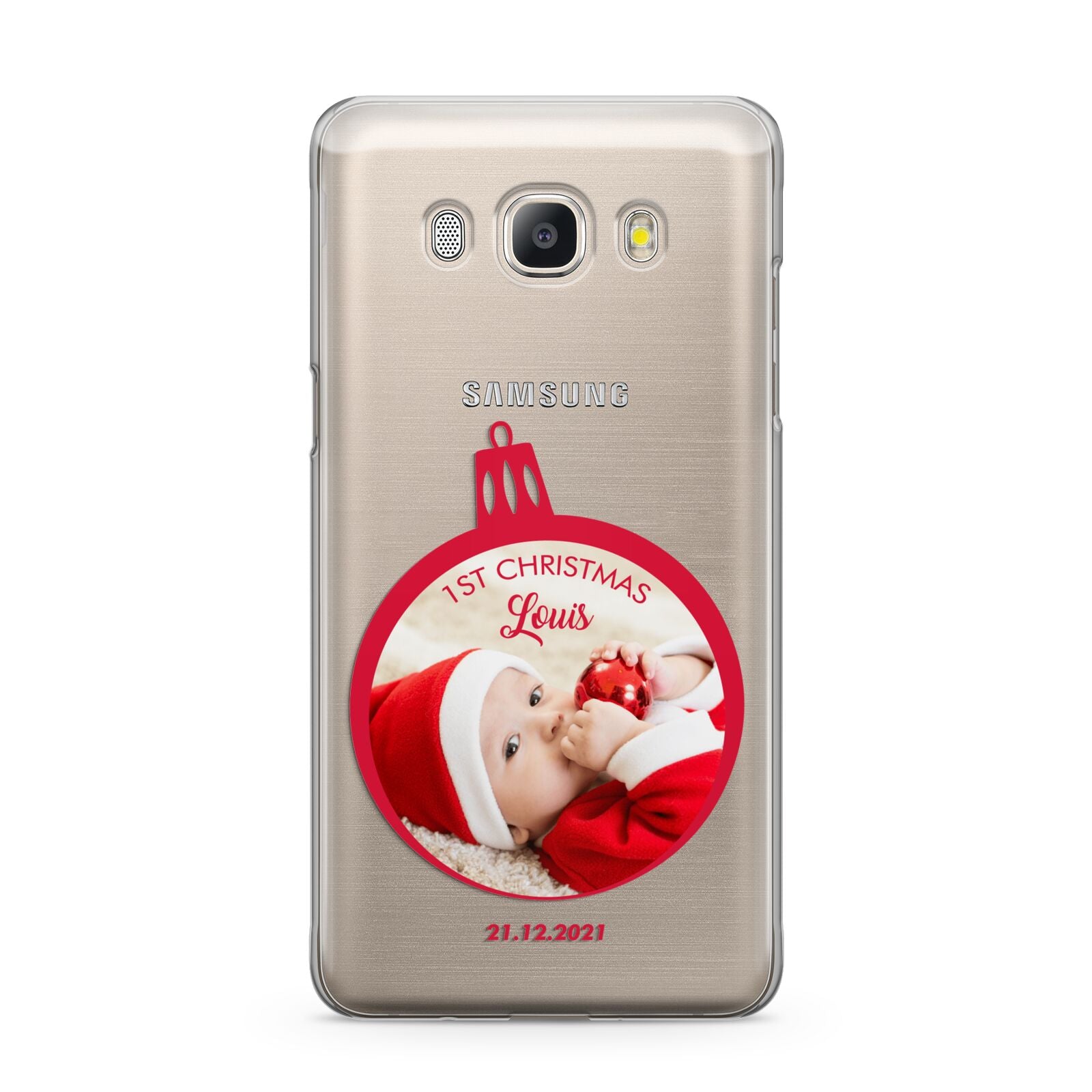 First Christmas Personalised Photo Samsung Galaxy J5 2016 Case