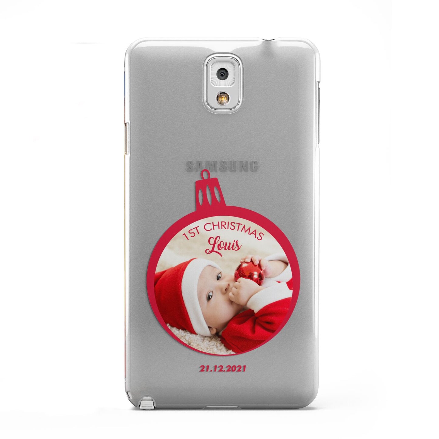 First Christmas Personalised Photo Samsung Galaxy Note 3 Case