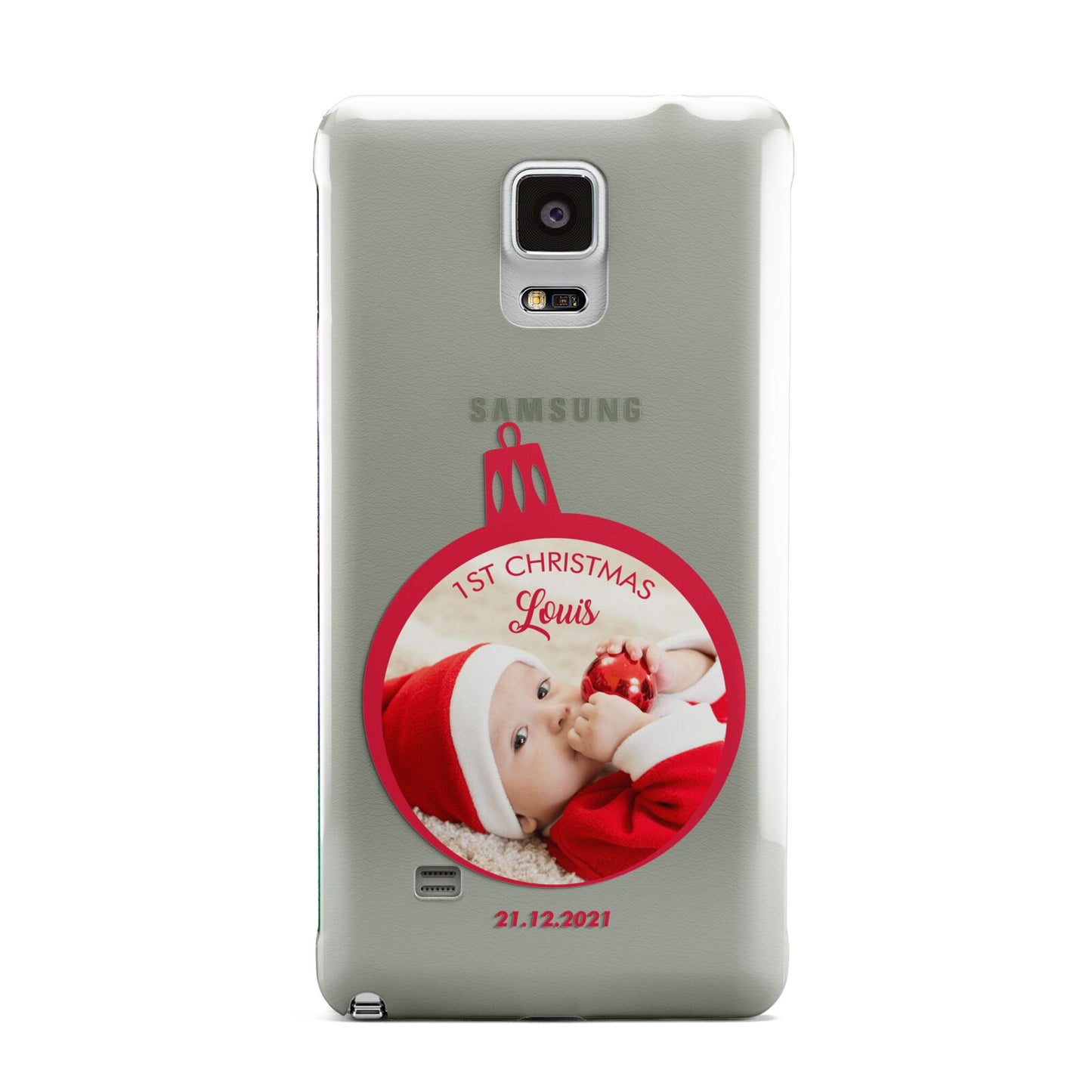 First Christmas Personalised Photo Samsung Galaxy Note 4 Case