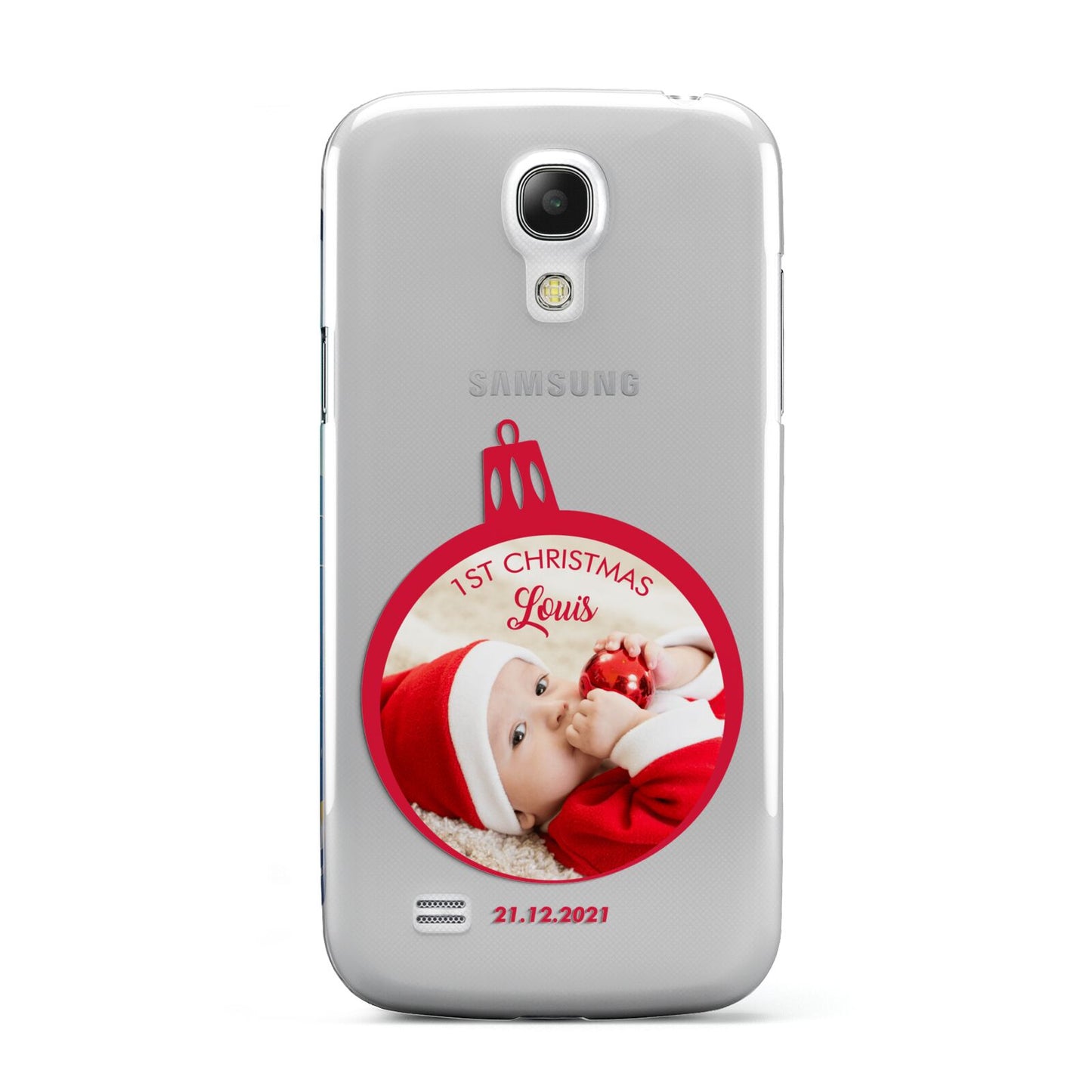 First Christmas Personalised Photo Samsung Galaxy S4 Mini Case